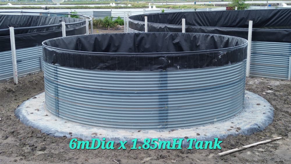 COATING GALVANIZING TANK 烤漆镀锌板圆形养殖水池 - Image 2